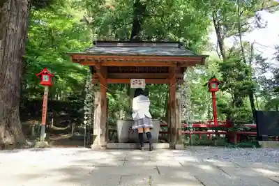 間々田八幡宮の手水舎