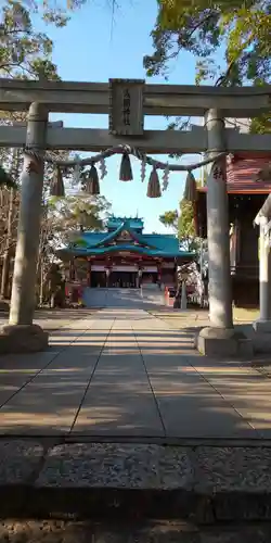 多摩川浅間神社の鳥居