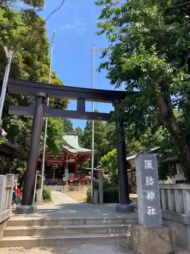 柏諏訪神社の鳥居