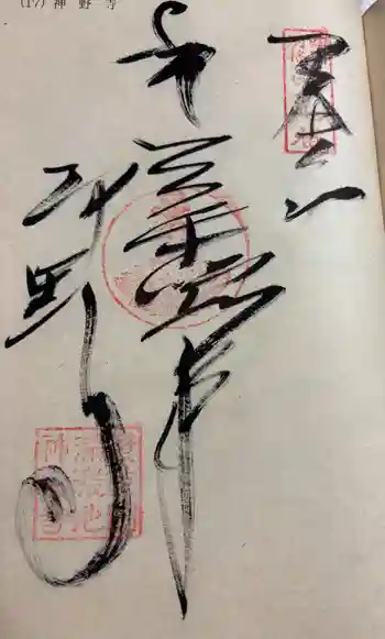 神野寺の御朱印 2024年04月