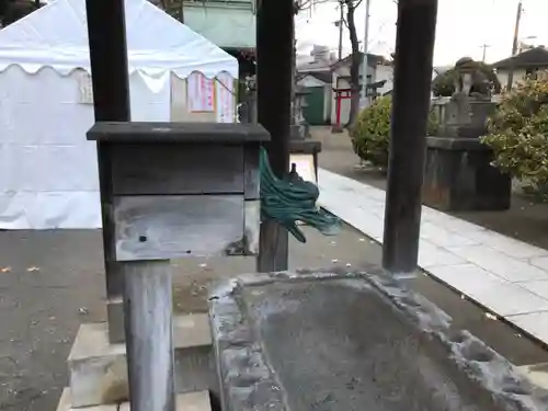 鵜ノ木八幡神社の手水舎