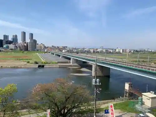 多摩川浅間神社の景色