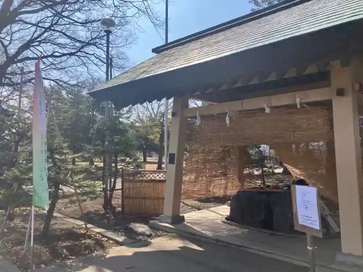 厚別神社の手水舎