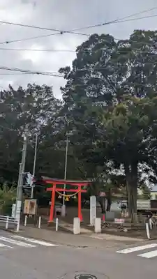 新田稲荷神社の鳥居