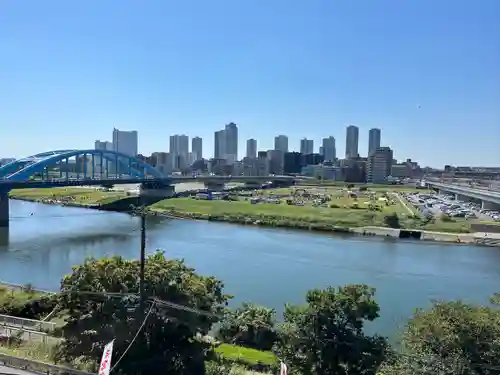 多摩川浅間神社の景色