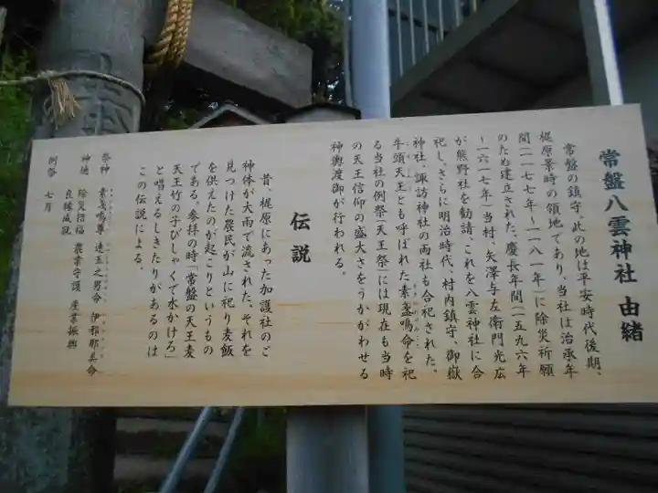 八雲神社(鎌倉・常盤)の歴史