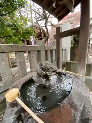 牛天神北野神社の手水舎