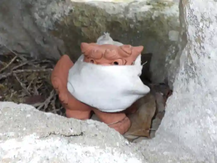 小鴨神社の狛犬