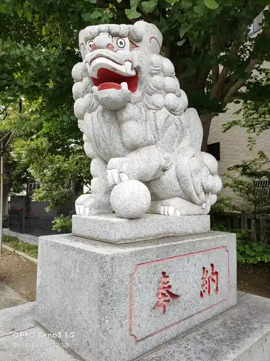 当代島稲荷神社の狛犬