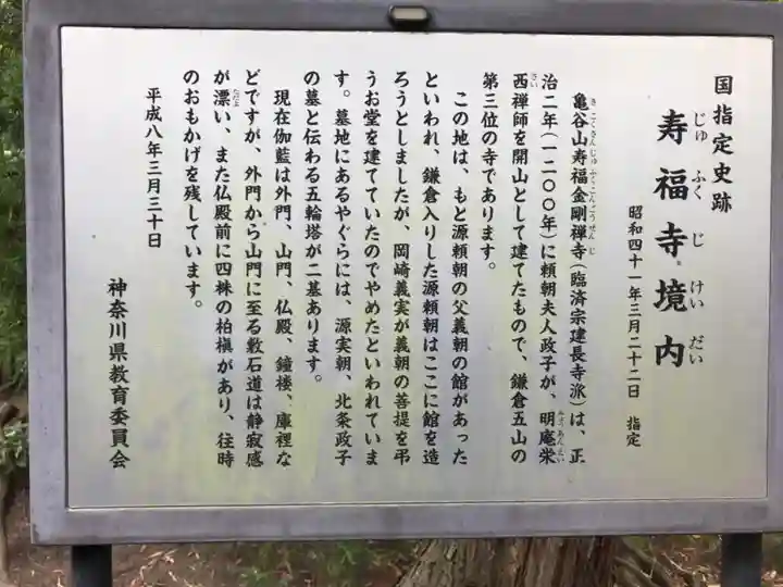 寿福寺の歴史