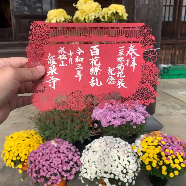 曹洞宗 永松山 龍泉寺の御朱印