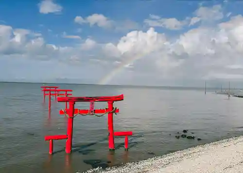 大魚神社の海中鳥居の鳥居