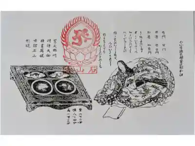 復刻版紫式部御影御朱印