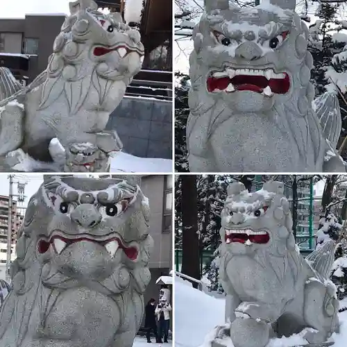 信濃神社の狛犬