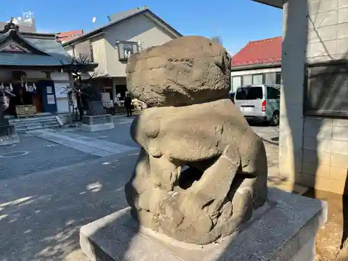 穏田神社の狛犬