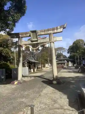 籠守勝手神社(木曽川町黒田)の鳥居