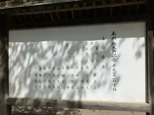 五社神社の{uncategorized: "未分類", other: "その他", undefined: "問題あり", building: "その他建物", grave: "お墓", sacred_gate: "鳥居", guardian: "狛犬", statue: "像", buddha: "仏像", history: "歴史", nature: "自然", garden: "庭園", animal: "動物", pagoda: "塔", temizu: "手水舎", mountain_gate: "山門・神門", sanctuary: "本殿・本堂", subordinate: "末社・摂社", art: "芸術", scenery: "景色", jizo: "地蔵", ema: "絵馬", goshuin: "御朱印", omikuji: "おみくじ", items: "授与品その他", amulet: "お守り", goshuincho: "御朱印帳", eats: "食事", festival: "お祭り", votive_dance: "神楽", shichigosan: "七五三参", wedding: "結婚式", experience: "体験その他", initially: "初詣", around: "周辺", anti_infection: "感染症対策"}