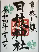 日枝神社の御朱印