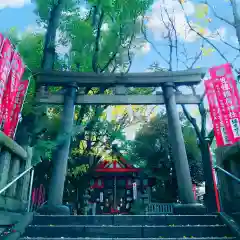 笠䅣稲荷神社の鳥居