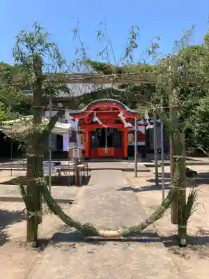 夏越の祓。茅の輪くぐりをしてきました。