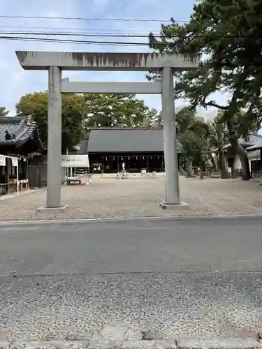 安久美神戸神明社の鳥居