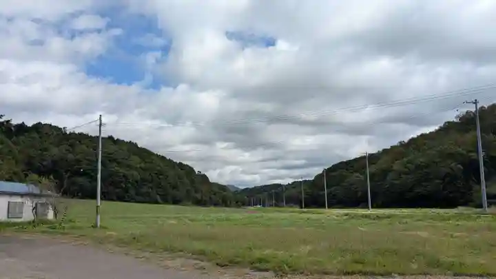 西様似神社の景色