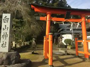 白山神社の鳥居