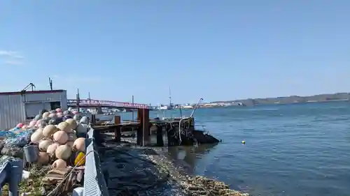 牡蠣島辨天神社の景色