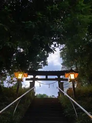 落合白山神社の鳥居