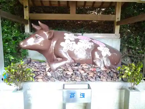 田倉牛神社の狛犬