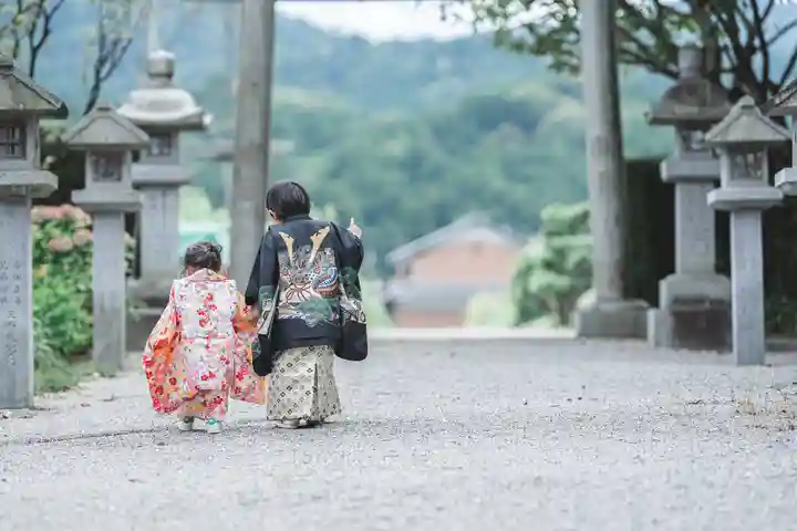立志神社の七五三参
