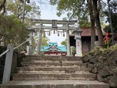 多摩川浅間神社の鳥居