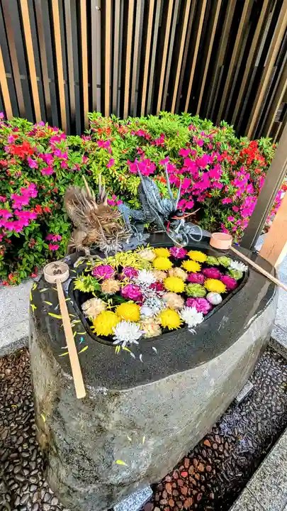 駒込妙義神社の手水舎