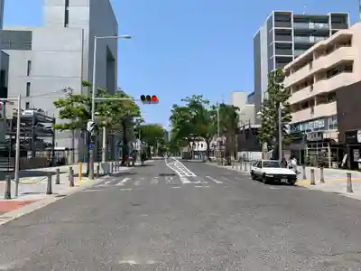 開口神社の周辺