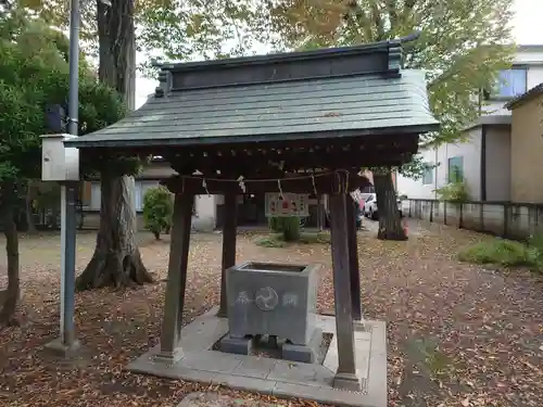 下石原八幡神社の手水舎