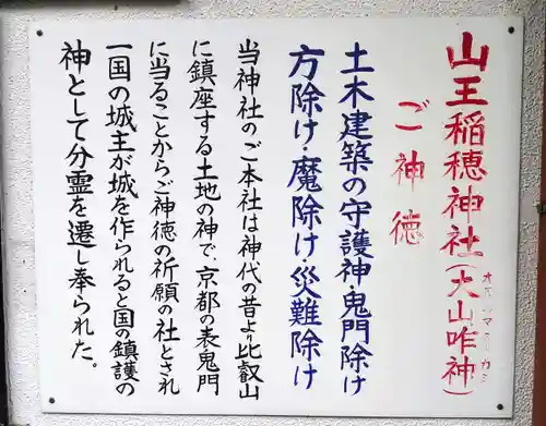 山王稲穂神社の歴史