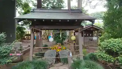 馬場氷川神社の手水舎