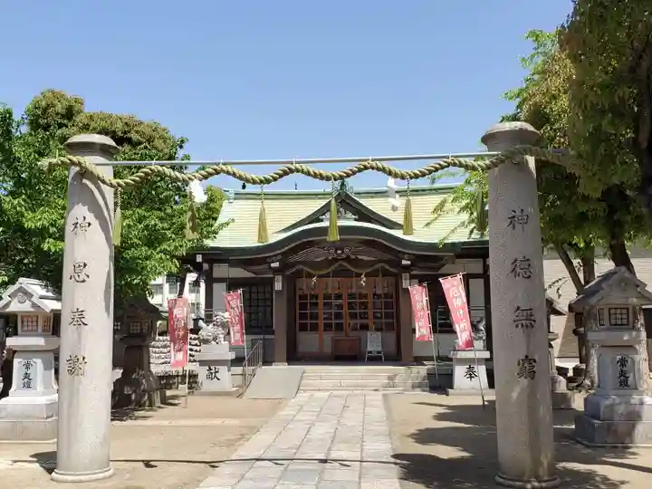 長柄八幡宮の本殿・本堂