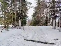 上川神社の庭園
