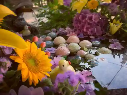 滑川神社 - 仕事と子どもの守り神の手水舎
