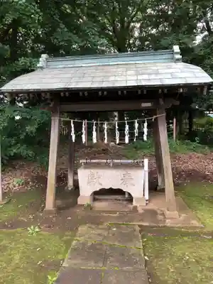 大岱稲荷神社の手水舎