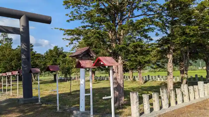 班渓神社の庭園