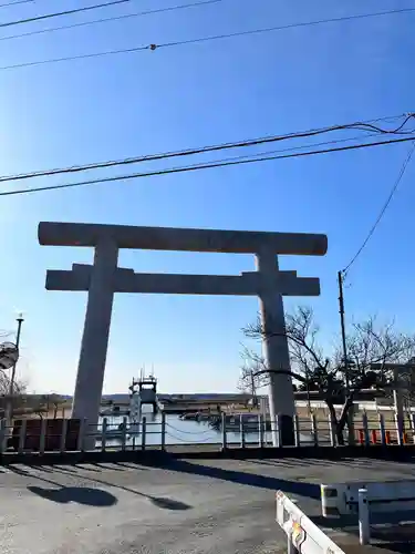 息栖神社の鳥居