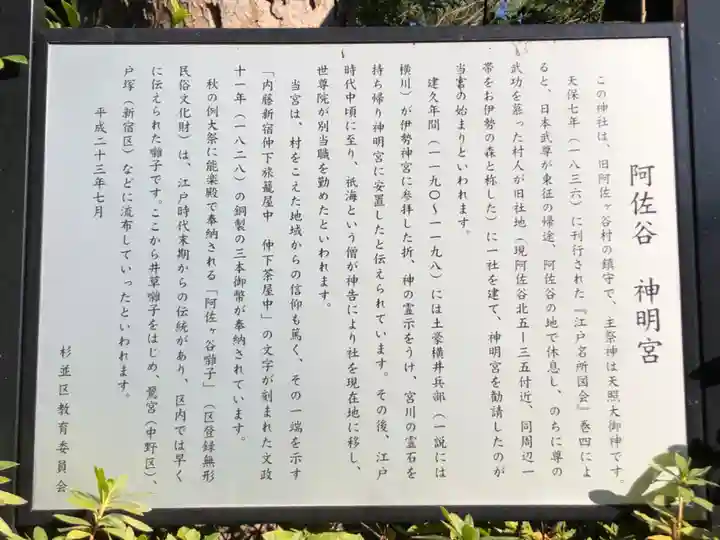 阿佐ヶ谷神明宮の歴史