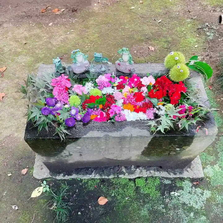 馬場氷川神社の手水舎