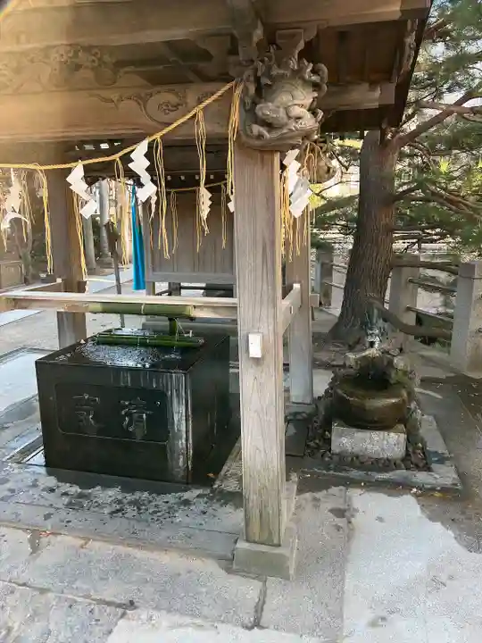 松戸神社の手水舎