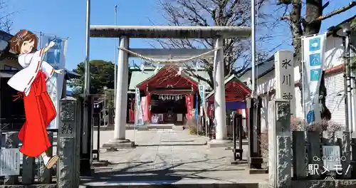 葛飾氷川神社の鳥居