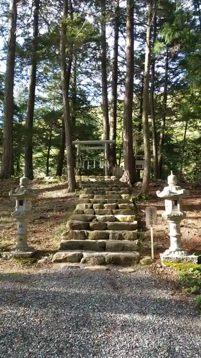 阿智神社前宮の鳥居