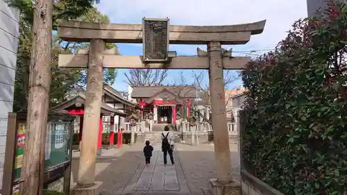 元郷氷川神社の鳥居