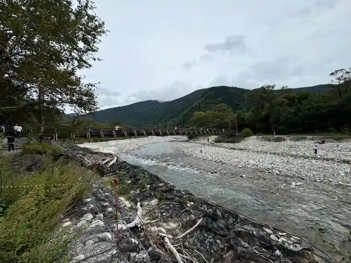 穂高神社奥宮の周辺